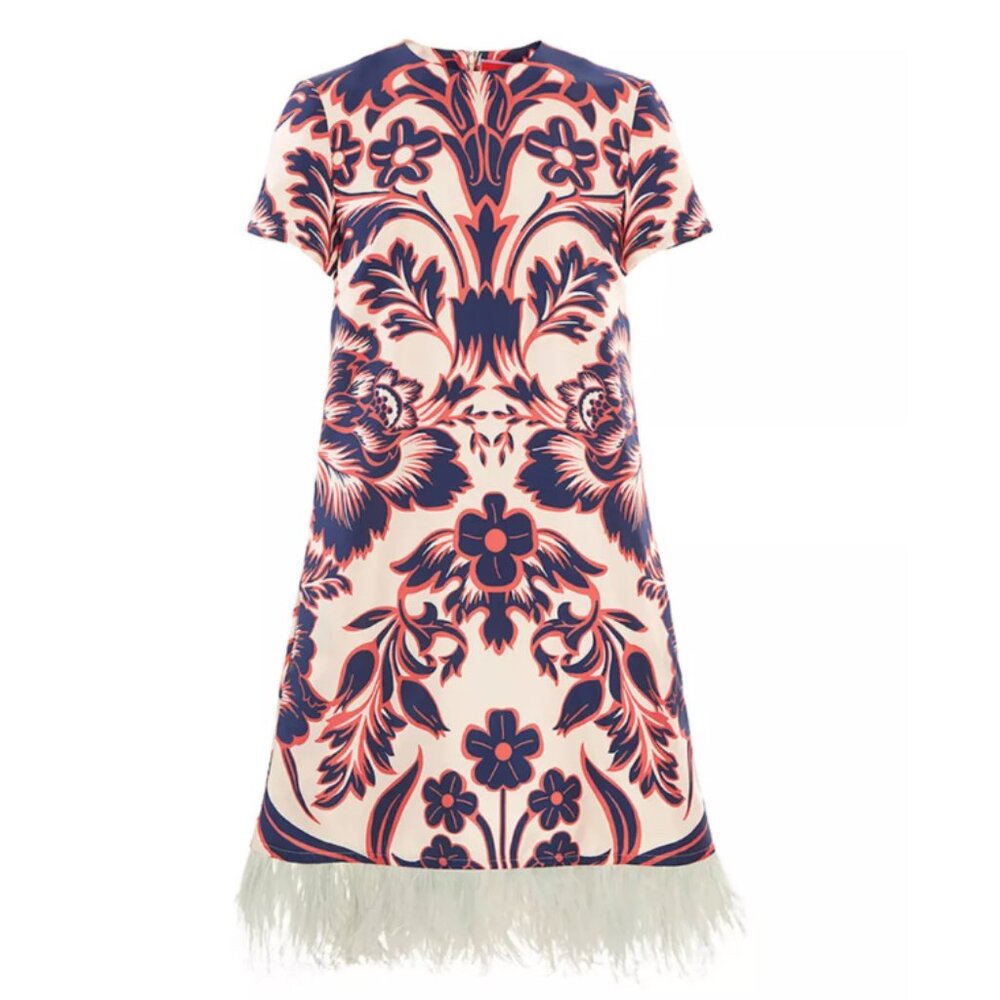 La DoubleJ Mini Swing Dress Vava Place Feathers - Medium
